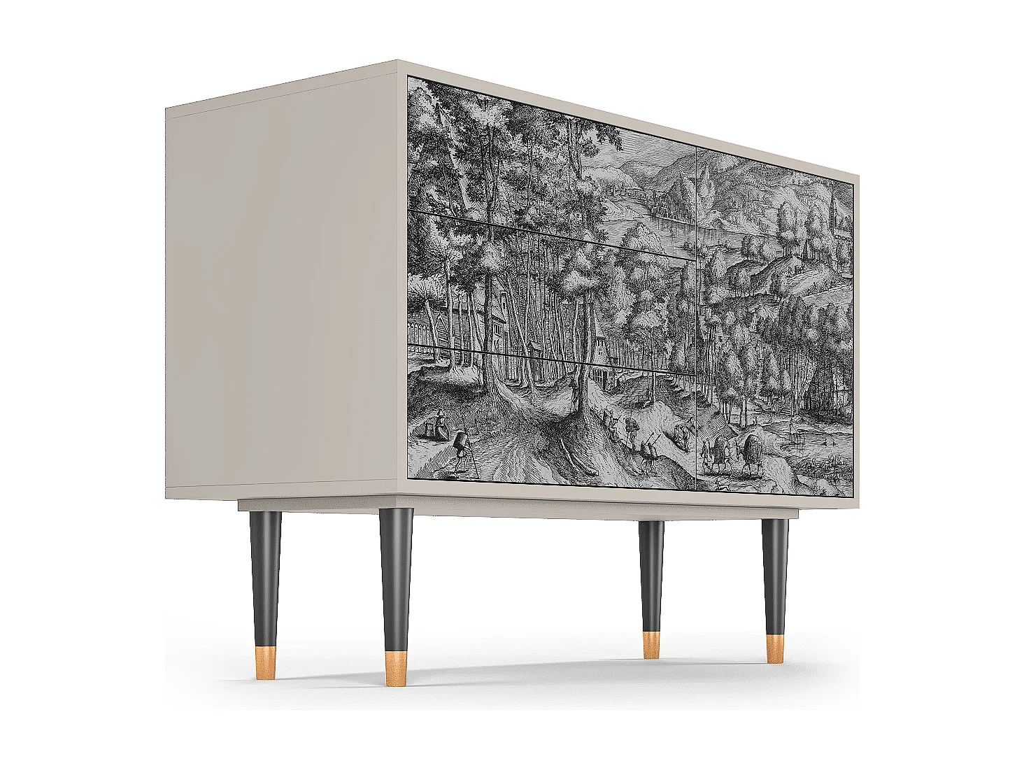 Buffet - 115х84х41 cm - S3 - Rusticorum, Sable