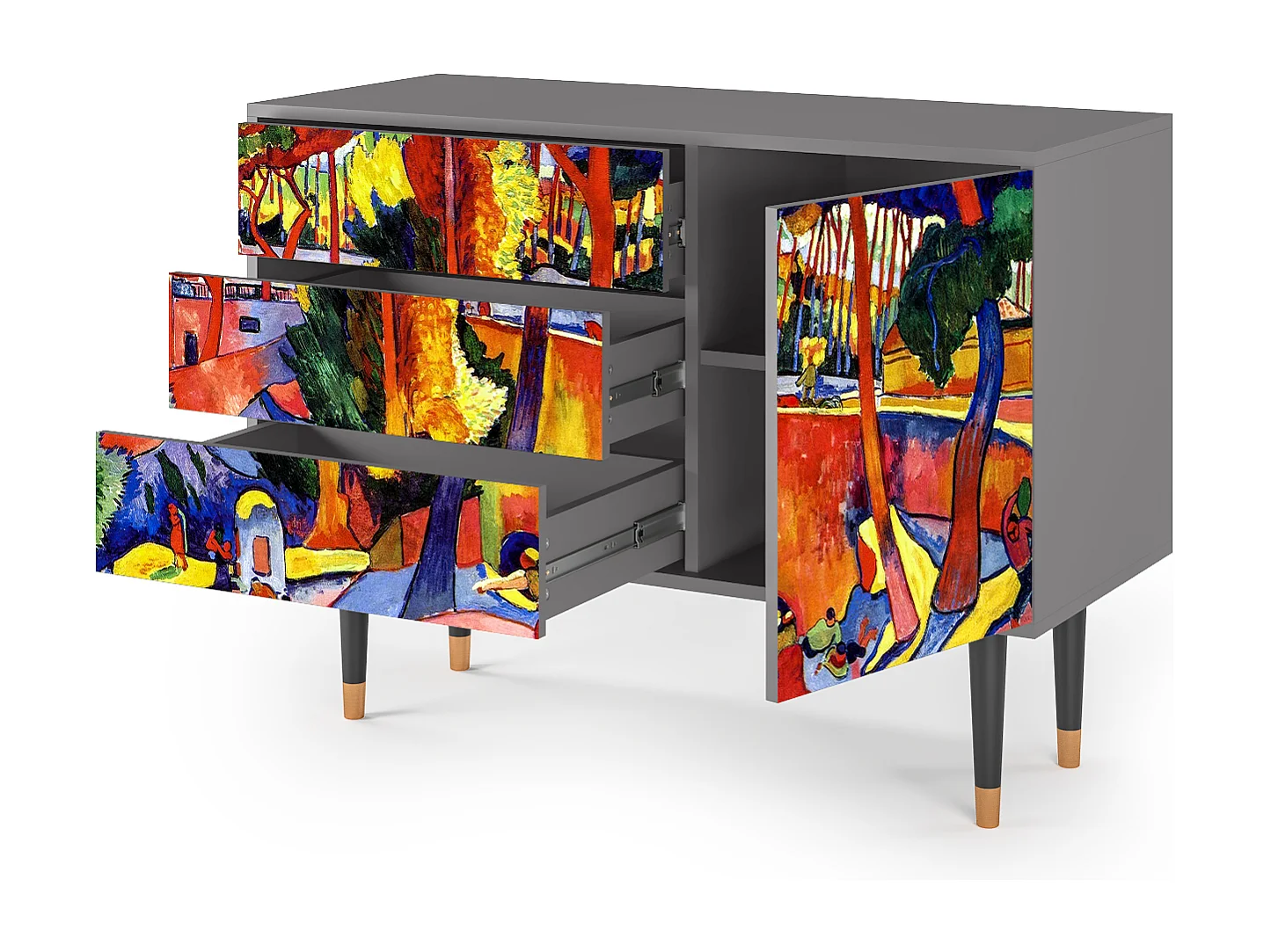 Credenza - 115х84х41 cm - S3 - Artwork, Grigio