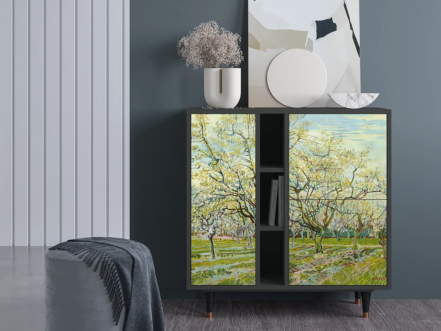 Aparador - 94х96х41 cm - BS5 - The Blanco Orchard, Antracita