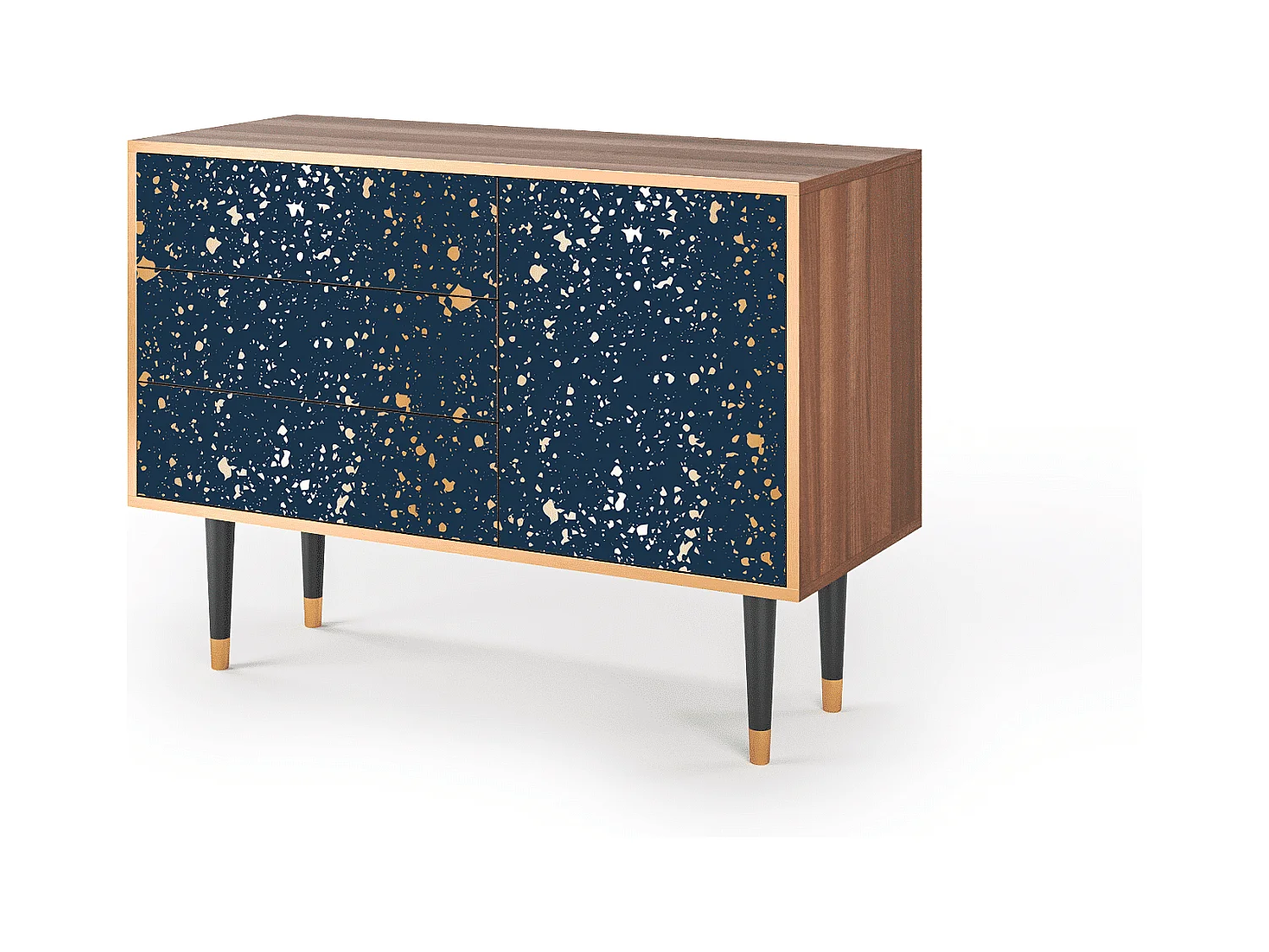 Dressoir - 115х84х41 cm - S3 - Starfall, Walnoot