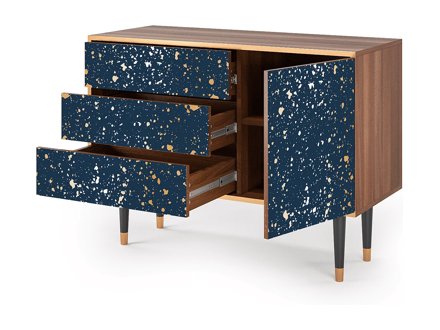 Buffet - 115х84х41 cm - S3 - Starfall, Noyer