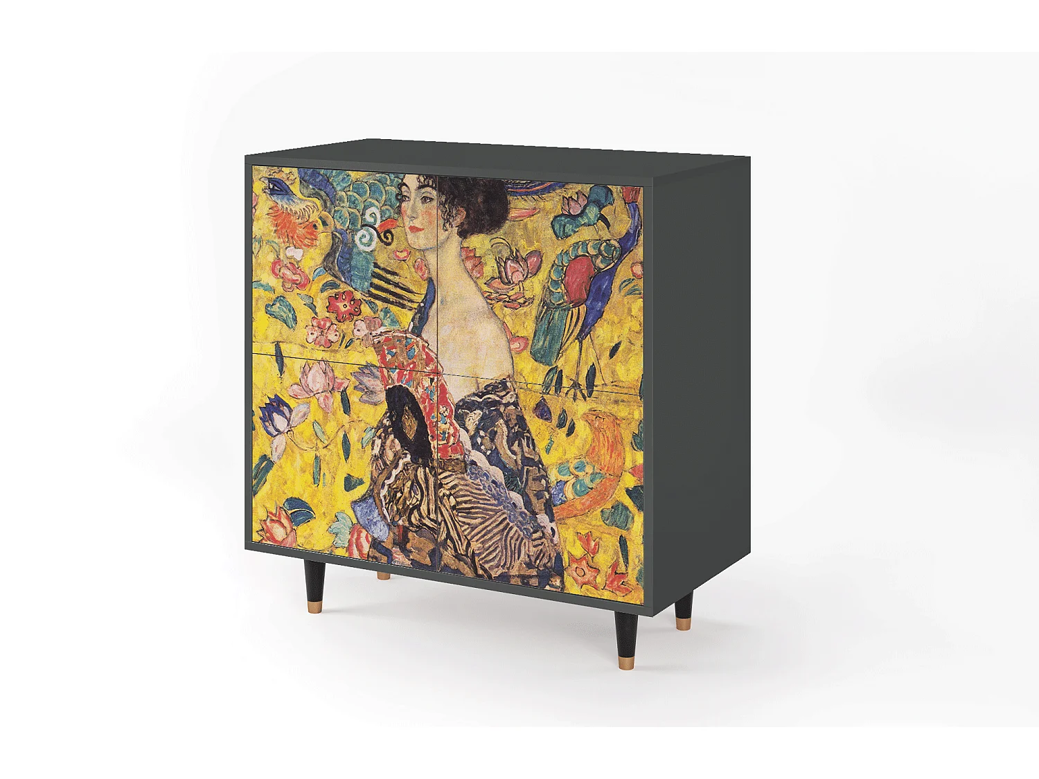 Aparador - 94x96x48 cm - BS3 - Lady with Fan by Klimt, Antracita