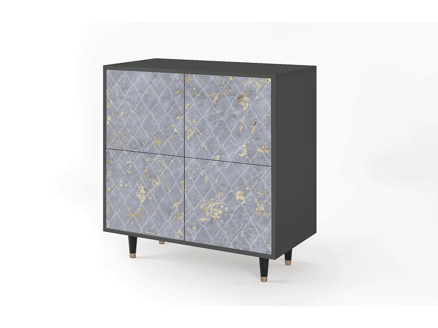 Kredens - 94x96x48 cm - BS3 - Golden Smoke, Antracyt