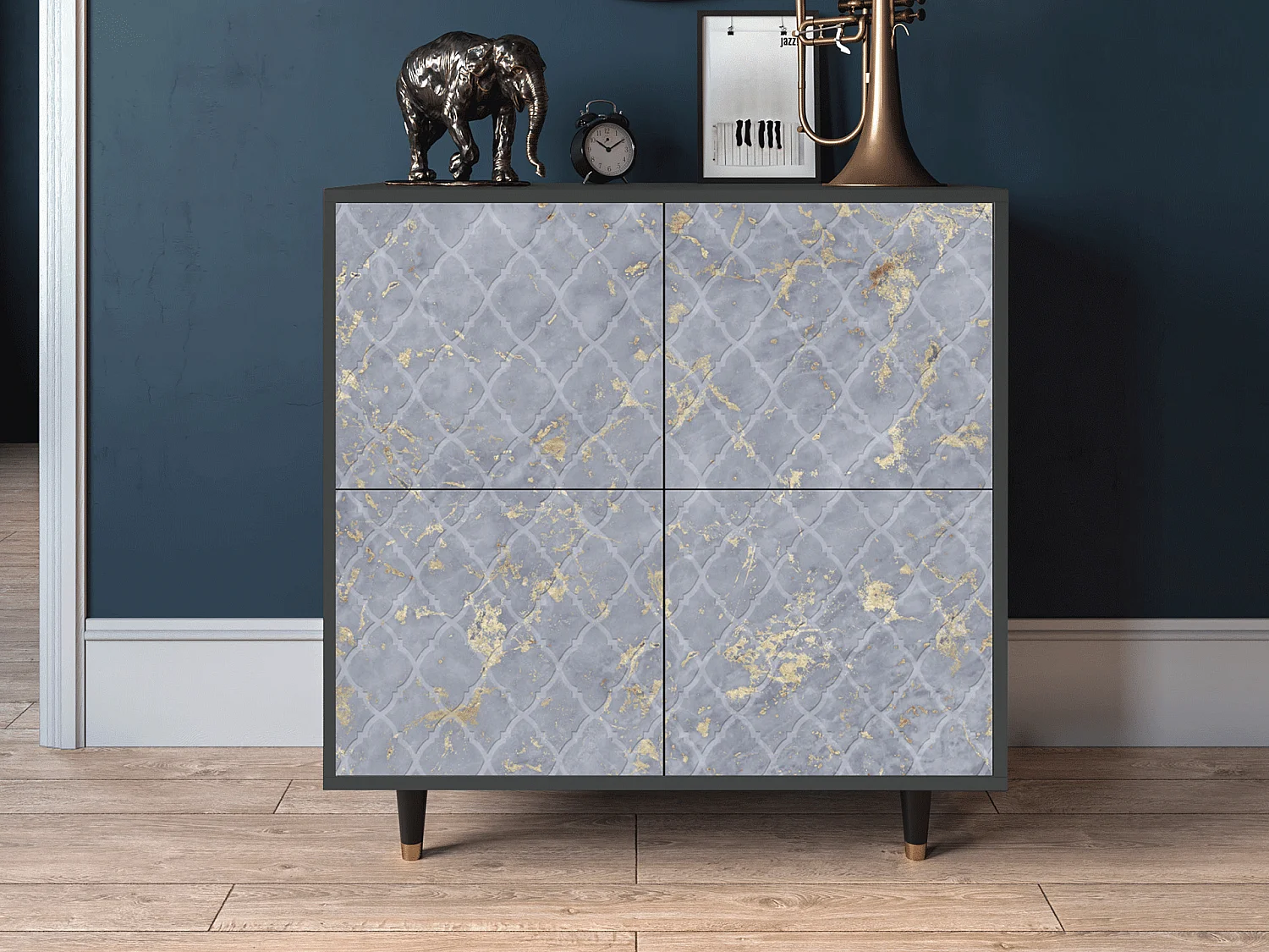 Credenza - 94x96x48 cm - BS3 - Golden Smoke, Antracite