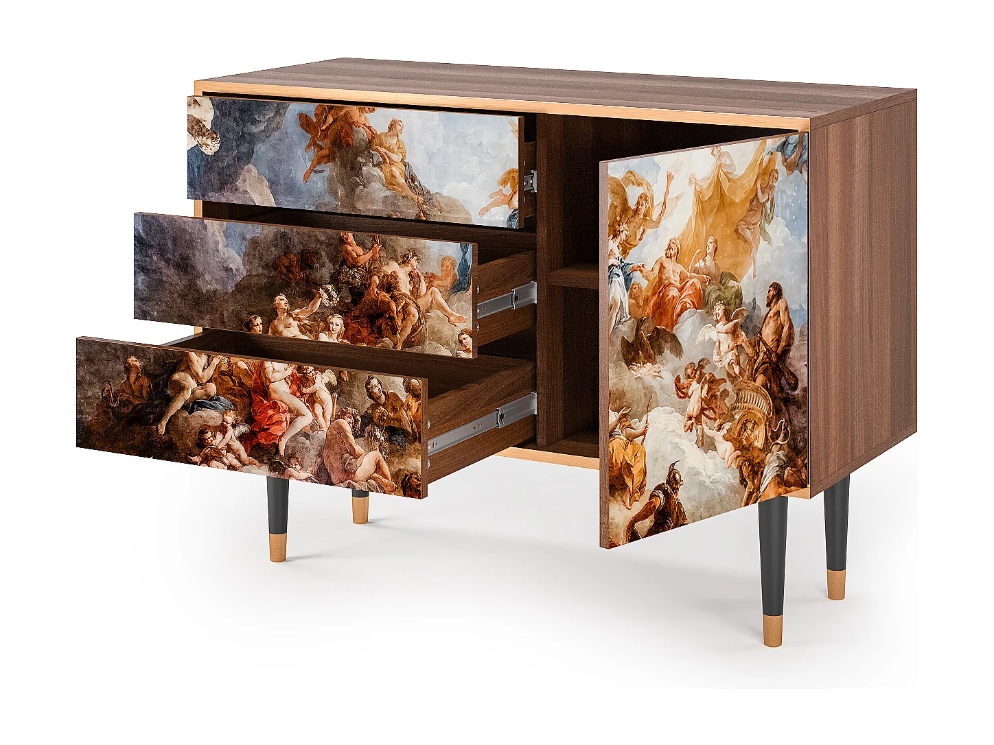 Credenza - 115х84х41 cm - S3 - Versailles, Noce