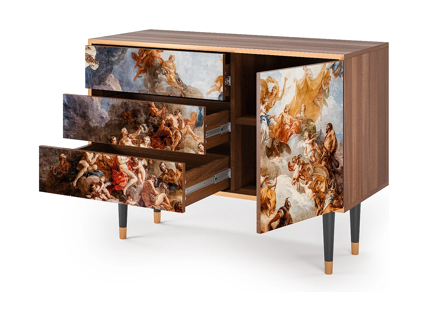 Credenza - 115х84х41 cm - S3 - Versailles, Noce