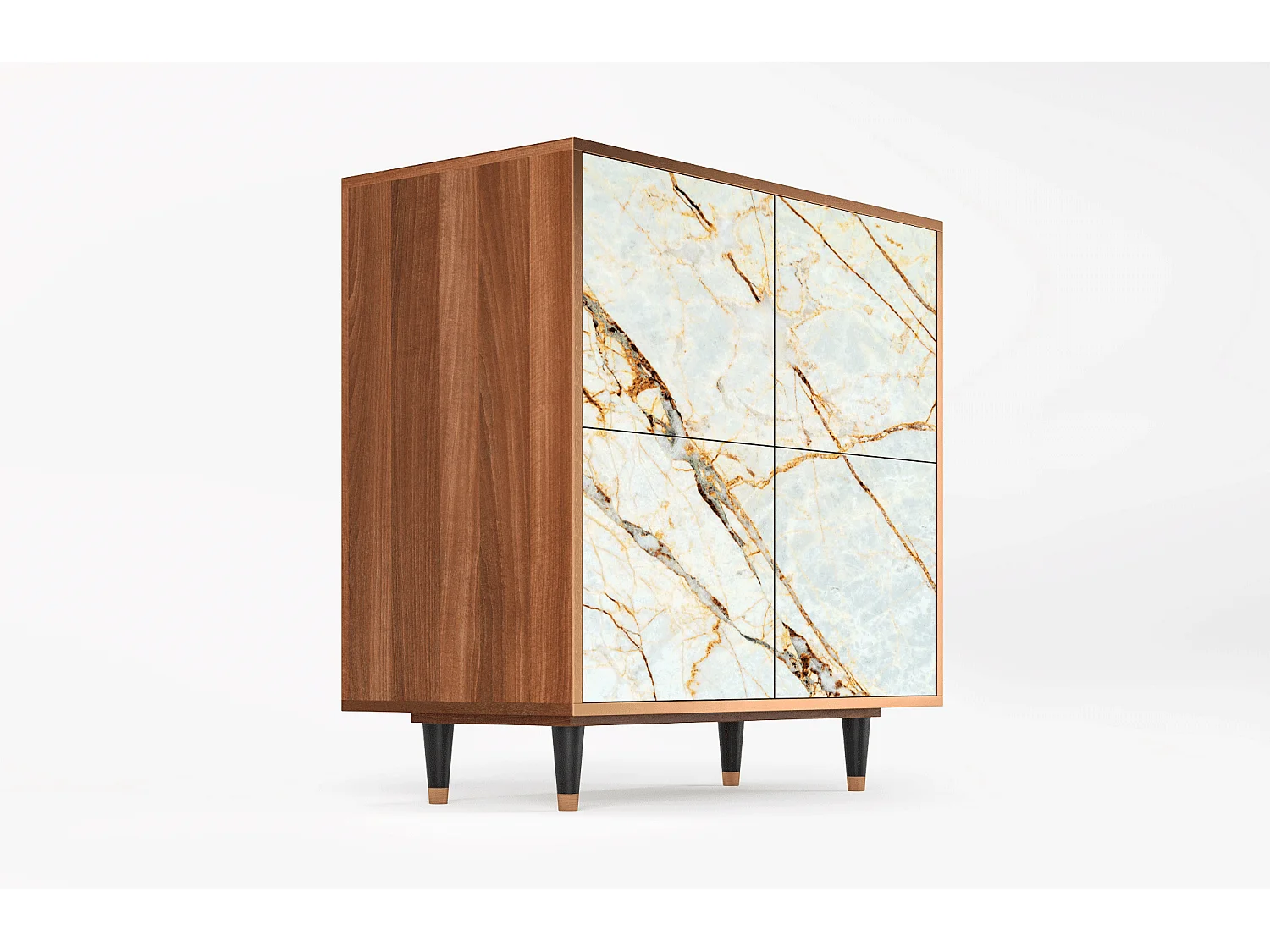 Aparador - 94x96x48 cm - BS3 - Areiay Marble, Nogueira