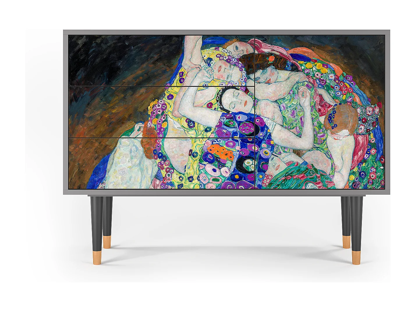 Aparador - 115х84х41 cm - S3 - The Maiden by Klimt, Cinza