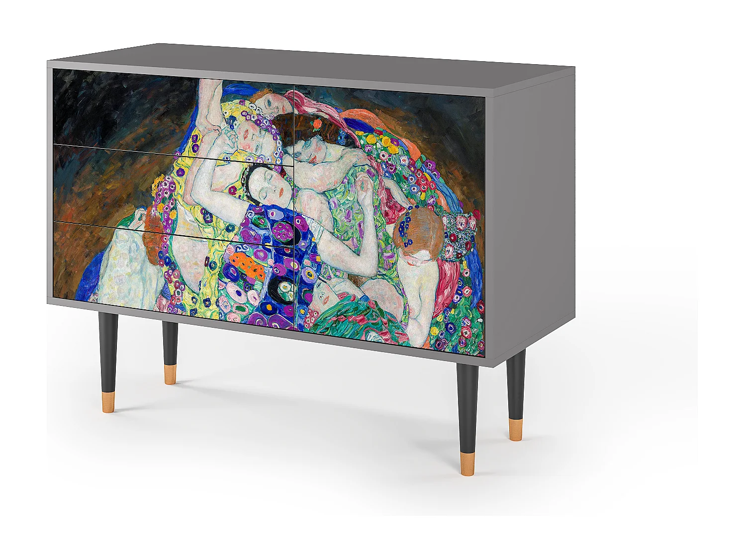 Aparador - 115х84х41 cm - S3 - The Maiden by Klimt, Cinza