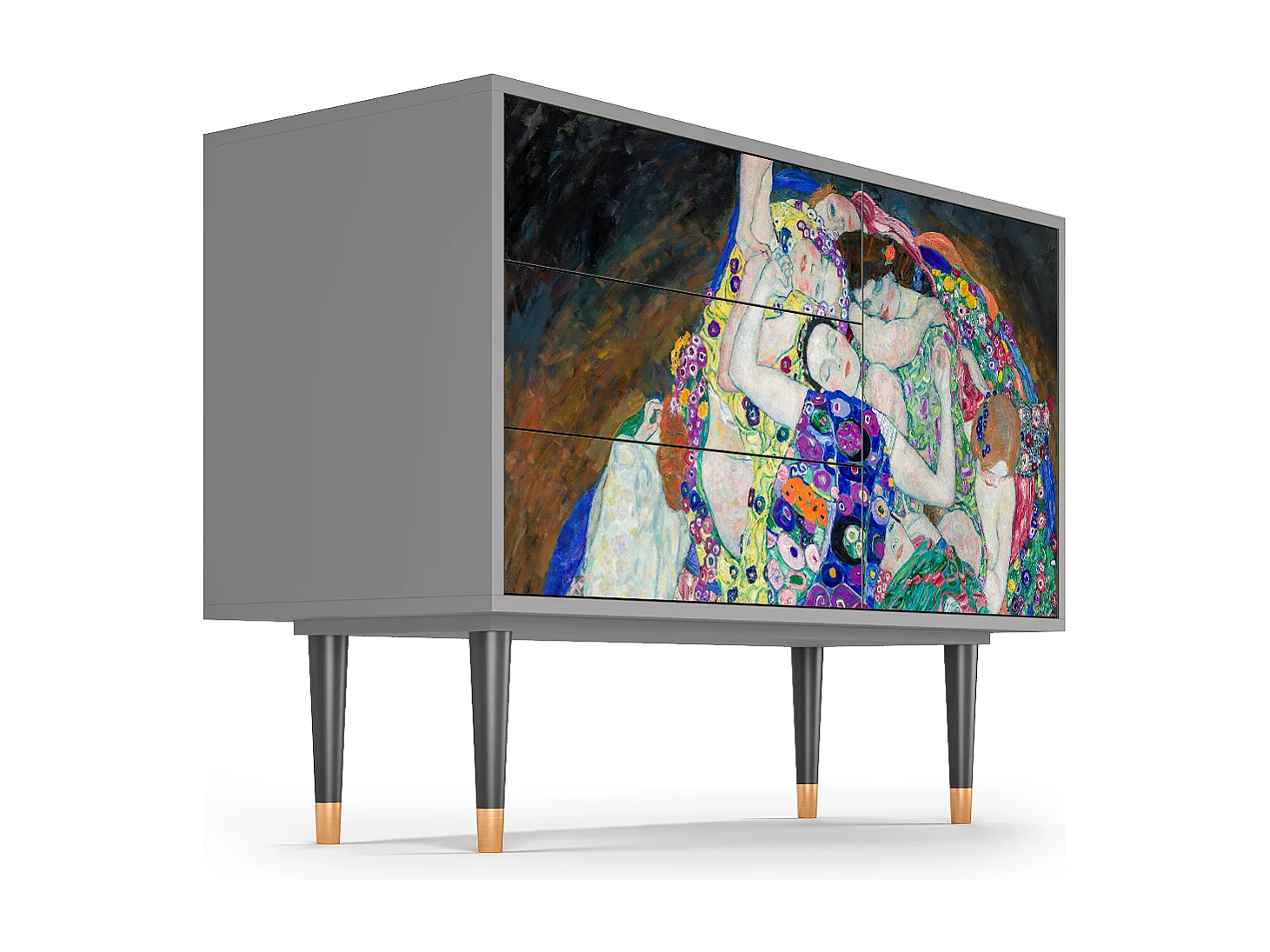 Aparador - 115х84х41 cm - S3 - The Maiden by Klimt, Cinza