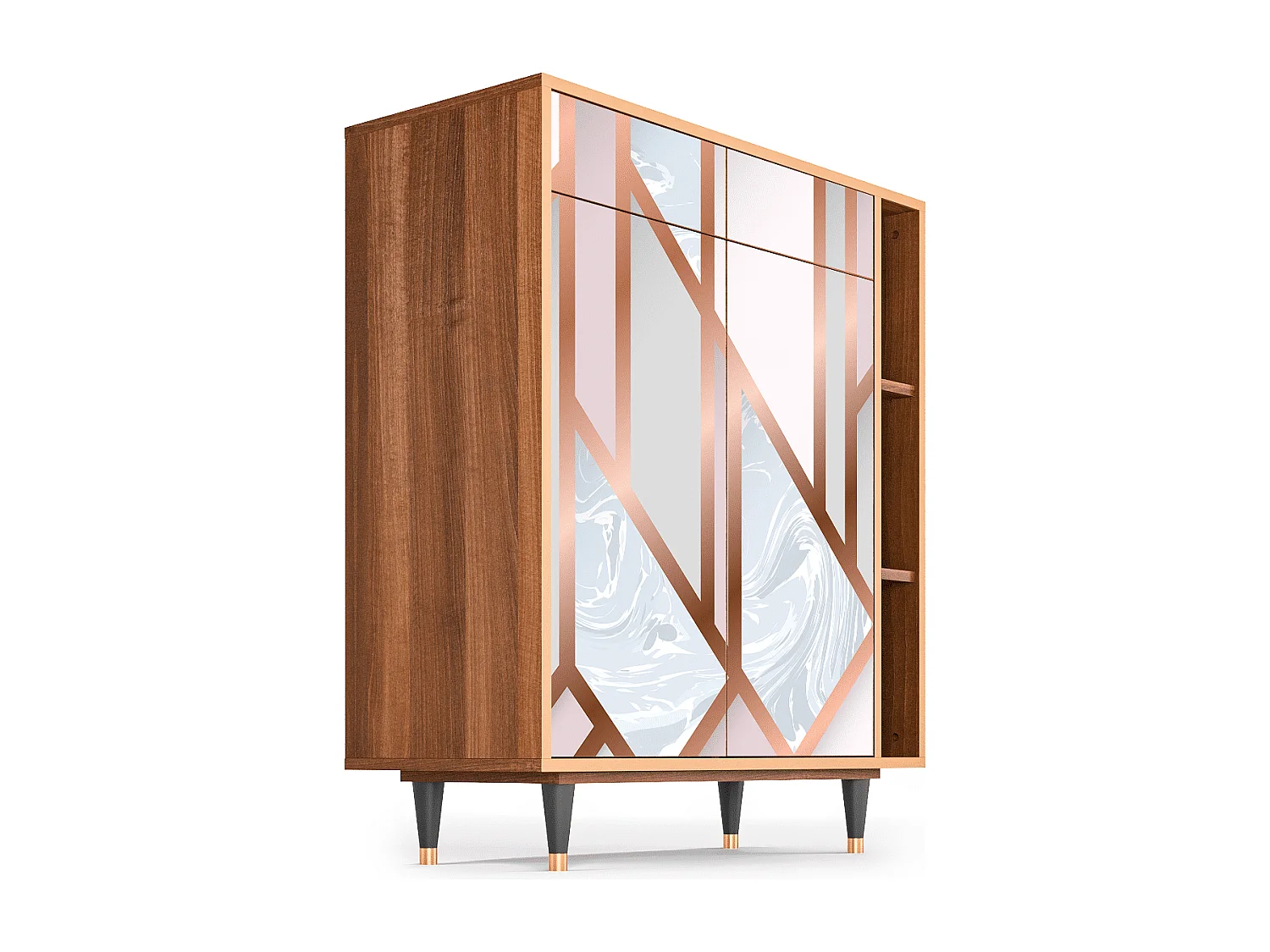 Sideboard - 96х110х41 cm - BS6 - Champagne Story, Walnuss