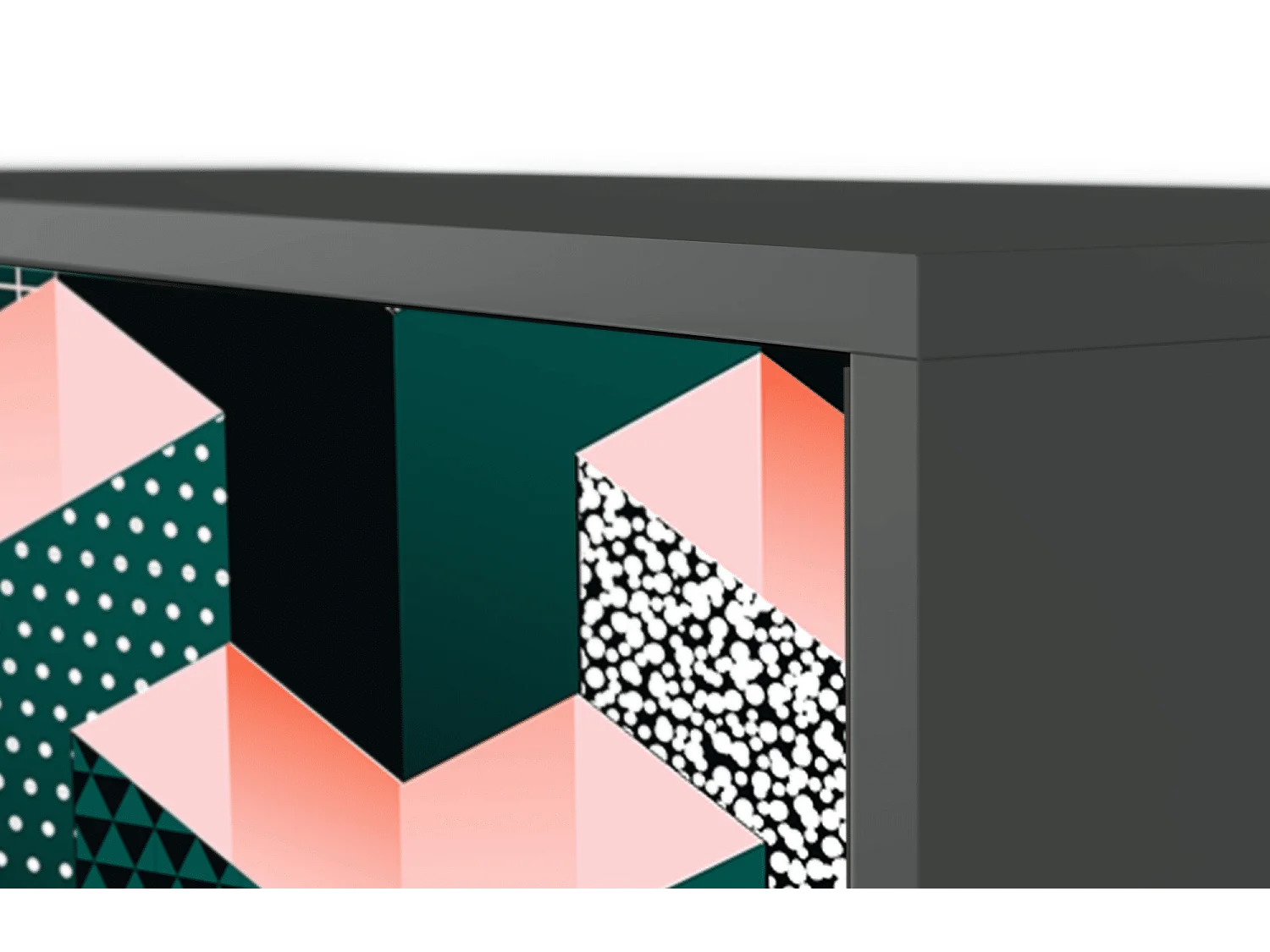 Credenza - 115х84х41 cm - S3 - Geometric Madness, Antracite