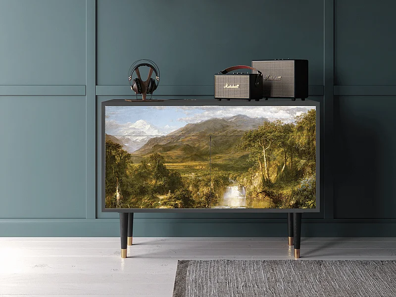 Kredens - 115x85x48 cm - BS4 - The Heart of the Andes , Antracyt