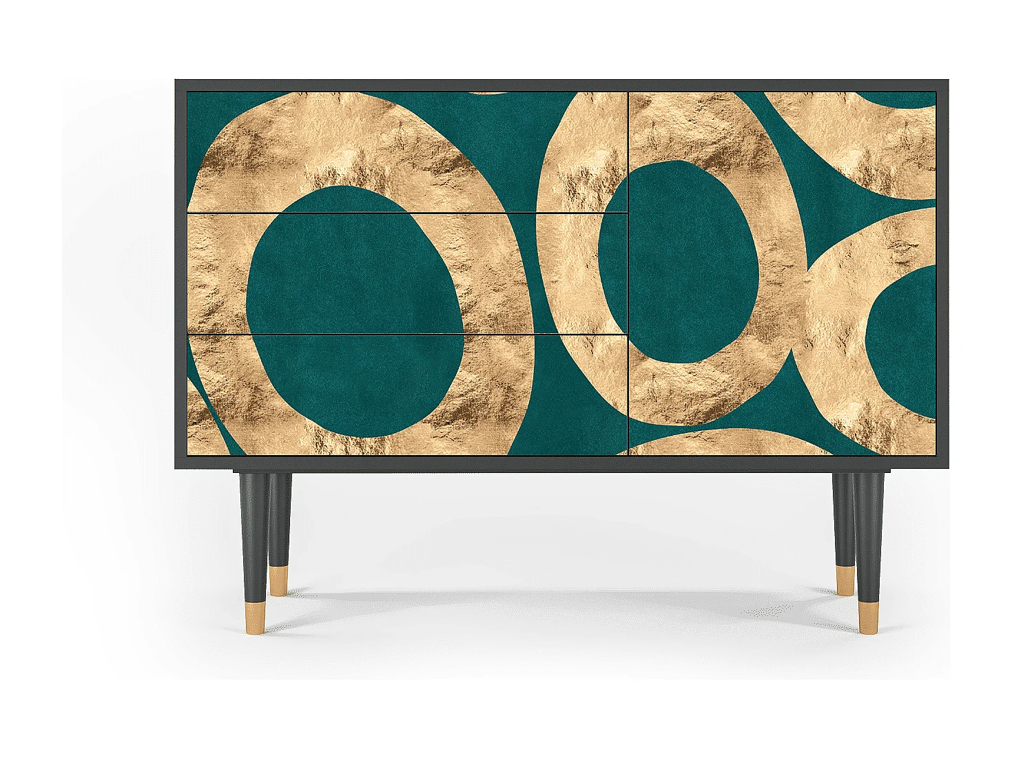 Kredens - 115х84х41 cm - S3 - Zircon Sphere, Antracyt