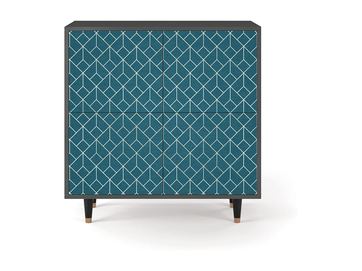 Buffet - 94x96x48 cm - BS3 - Turquoise Geometry, Anthracite