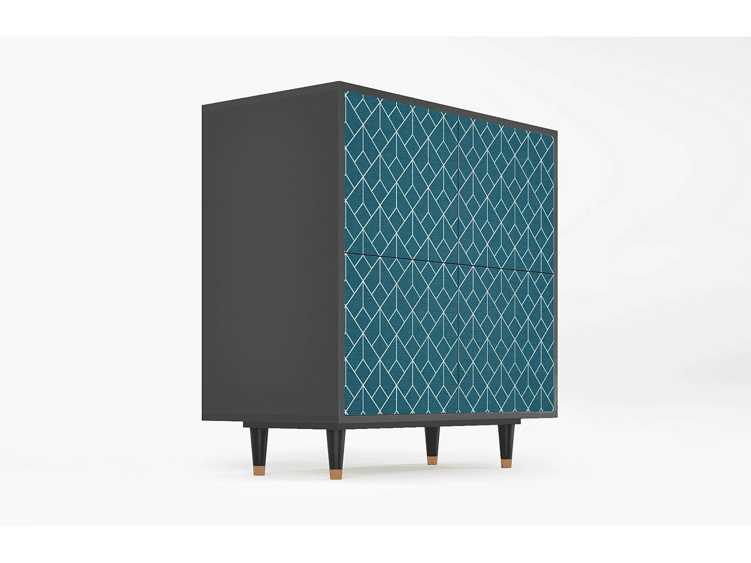 Buffet - 94x96x48 cm - BS3 - Turquoise Geometry, Anthracite