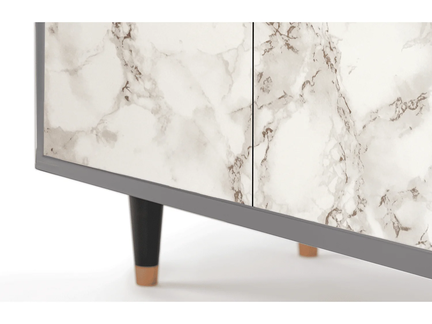 Sideboard - 94x96x48 cm - BS3 - Milk Marble, Grau