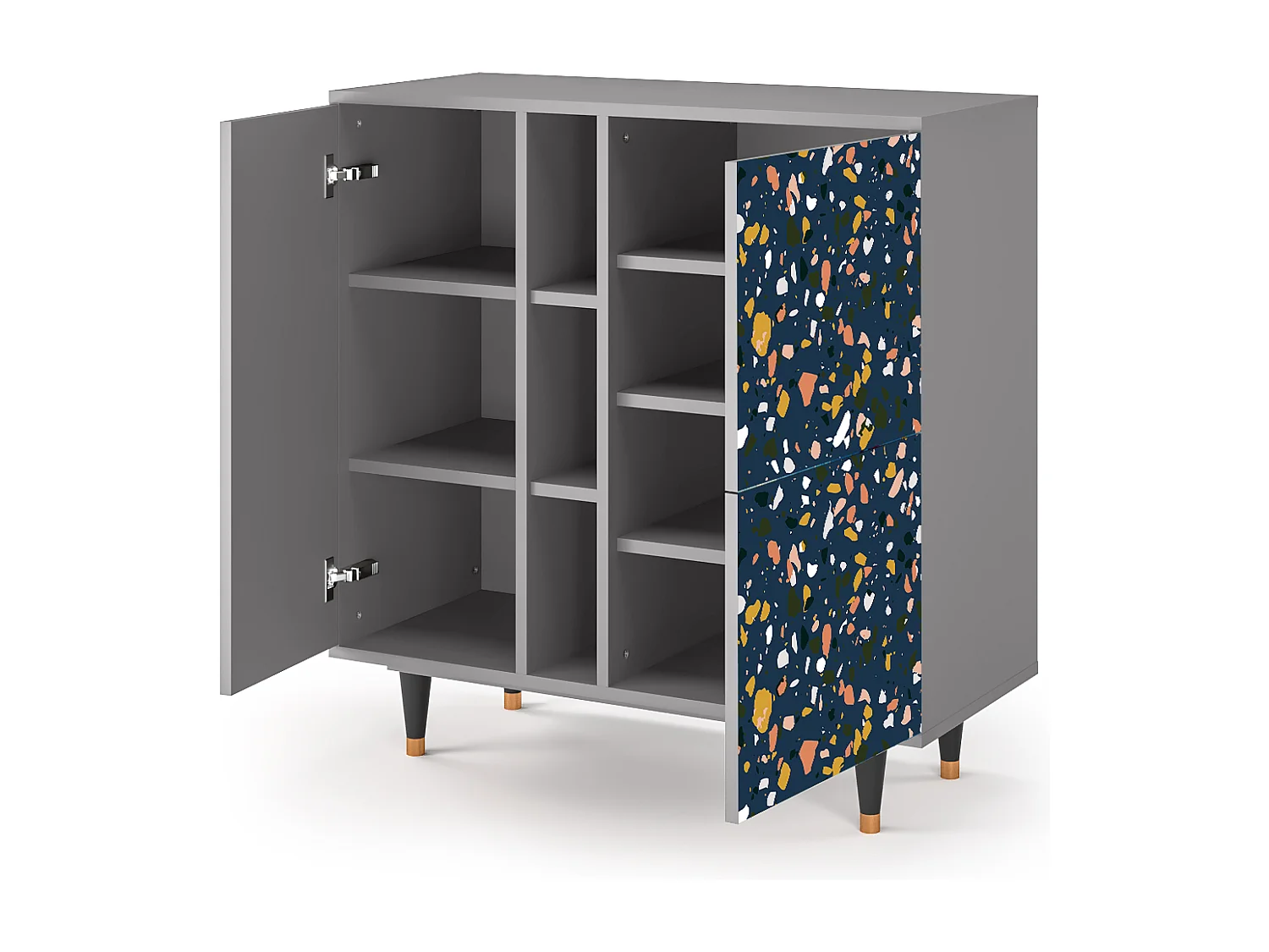 Kredens - 94х96х41 cm - BS5 - Night Sky Langhterns, Szary