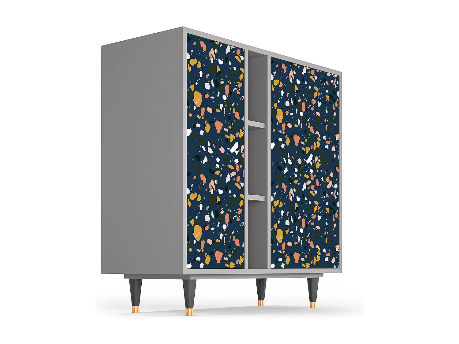 Kredens - 94х96х41 cm - BS5 - Night Sky Langhterns, Szary