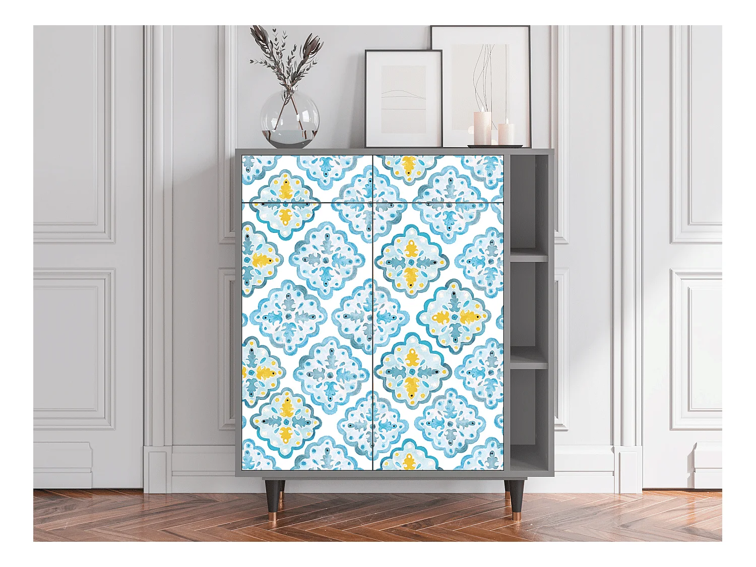 Buffet - 96х110х41 cm - BS6 - Portugese tiles, Gris
