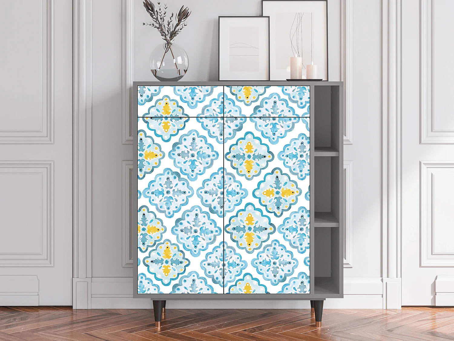 Buffet - 96х110х41 cm - BS6 - Portugese tiles, Gris