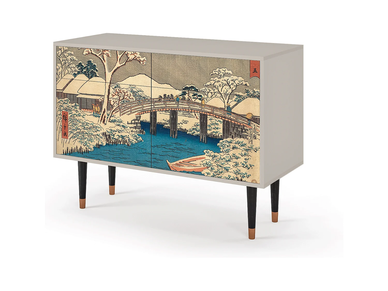 Kredens - 115x85x48 cm - BS4 - Katabira River, Piaskowy