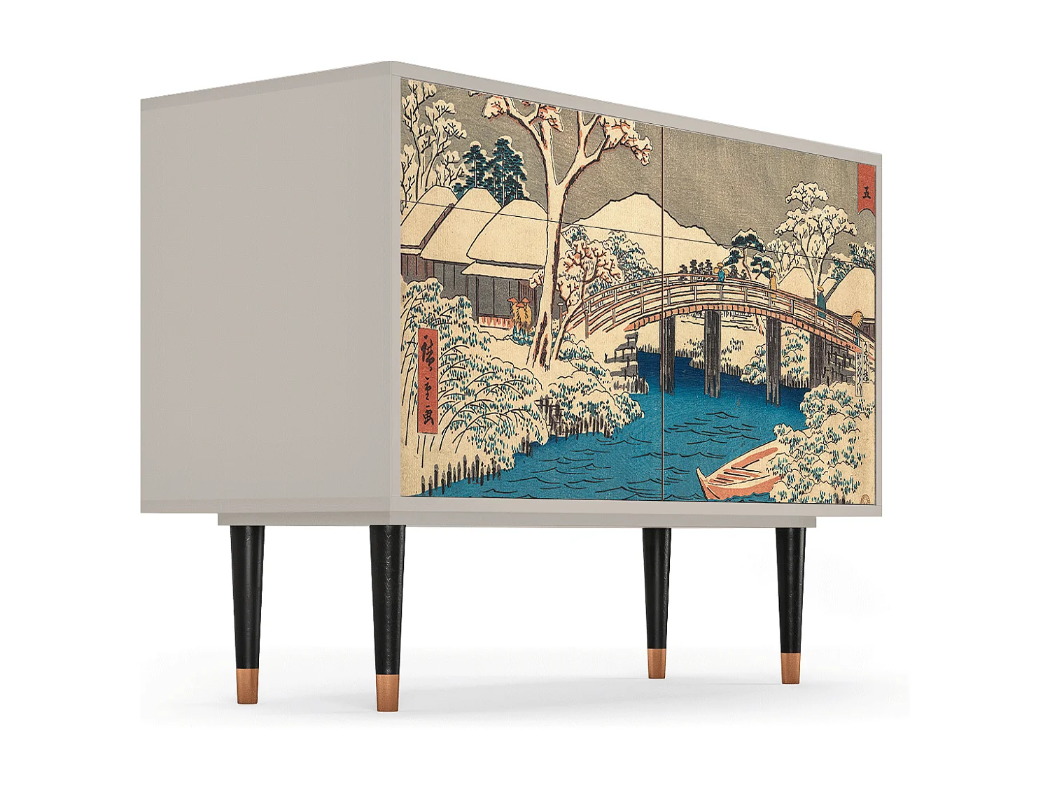 Kredens - 115x85x48 cm - BS4 - Katabira River, Piaskowy