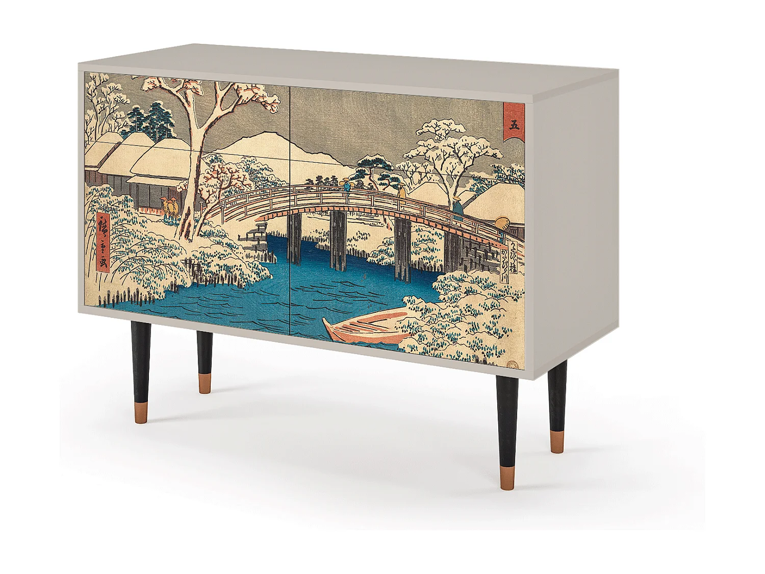 Credenza - 115x85x48 cm - BS4 - Katabira River, Sabbia
