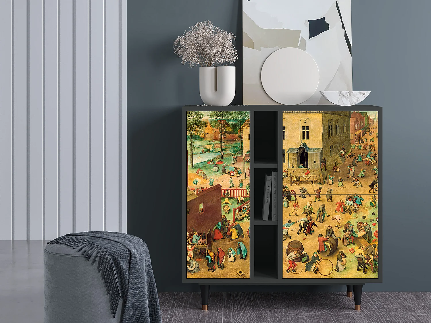 Dressoir - 94х96х41 cm - BS5 - Children Games, Antraciet