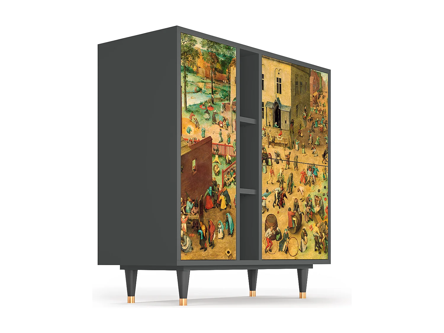 Dressoir - 94х96х41 cm - BS5 - Children Games, Antraciet