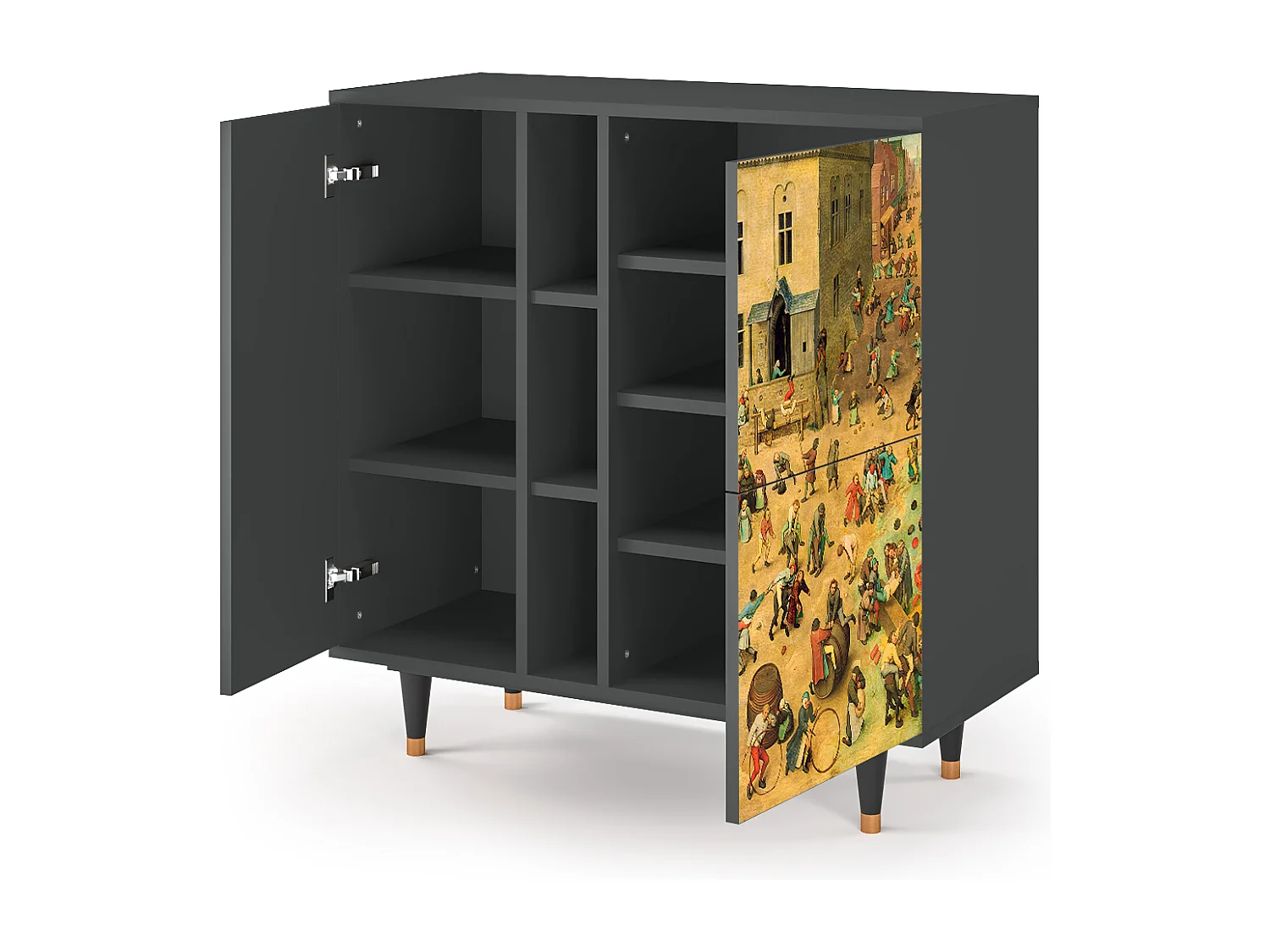 Dressoir - 94х96х41 cm - BS5 - Children Games, Antraciet