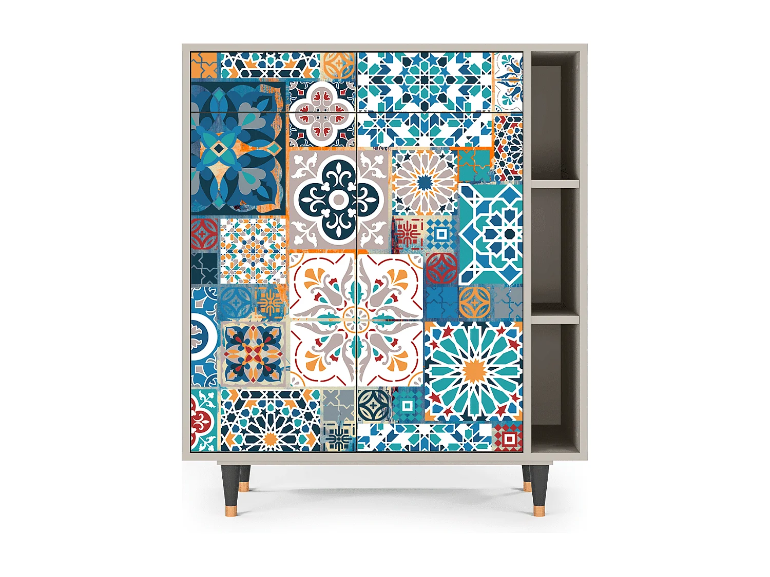 Sideboard - 96х110х41 cm - BS6 - Moroccan Market, Sand