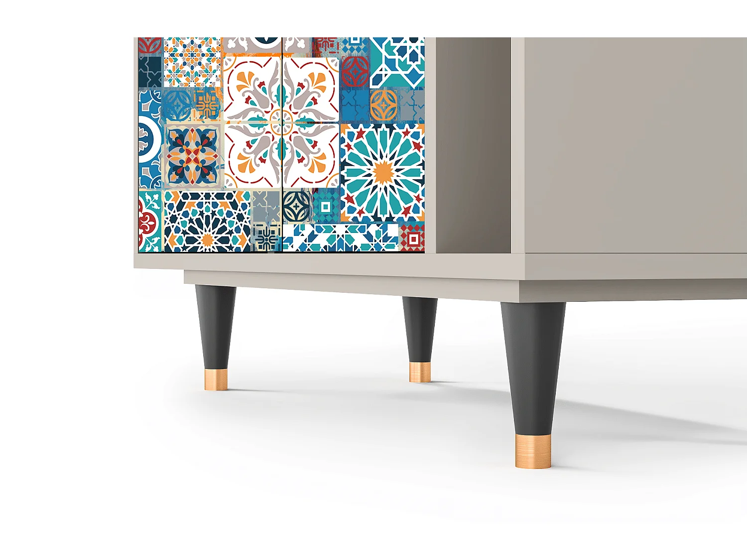 Kredens - 96х110х41 cm - BS6 - Moroccan Market, Piaskowy