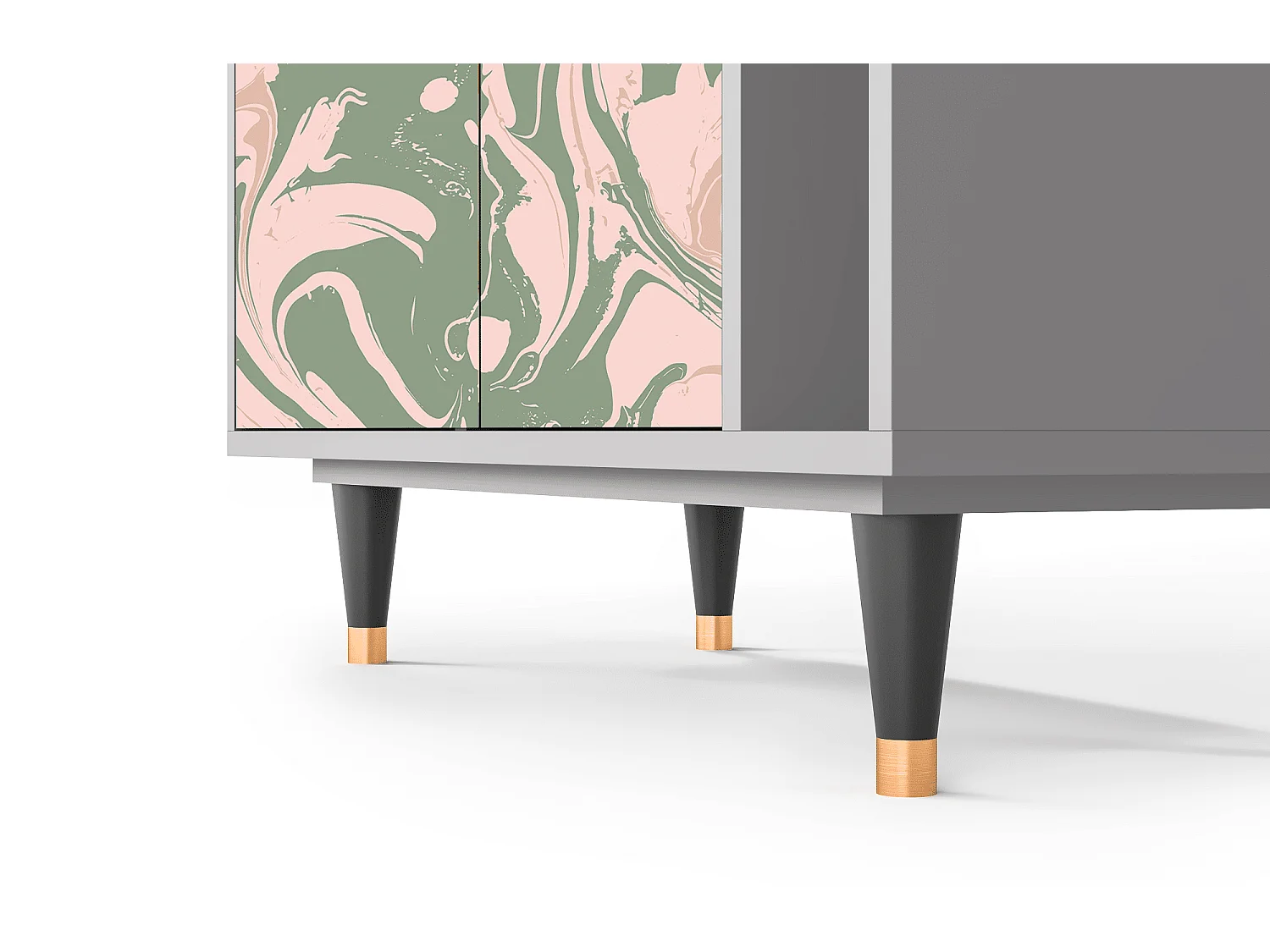 Kredens - 96х110х41 cm - BS6 - Aquarelle, Szary