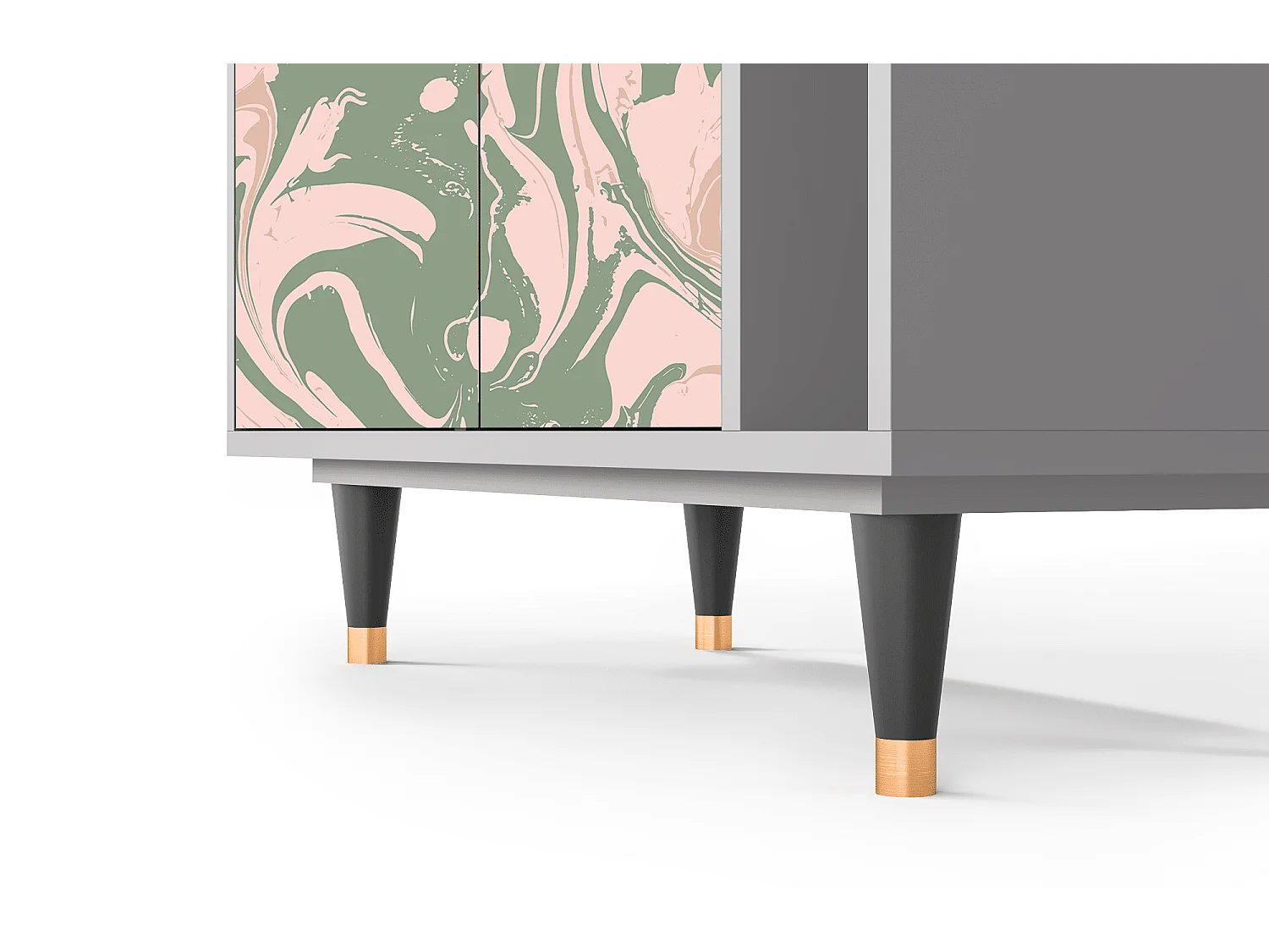 Kredens - 96х110х41 cm - BS6 - Aquarelle, Szary