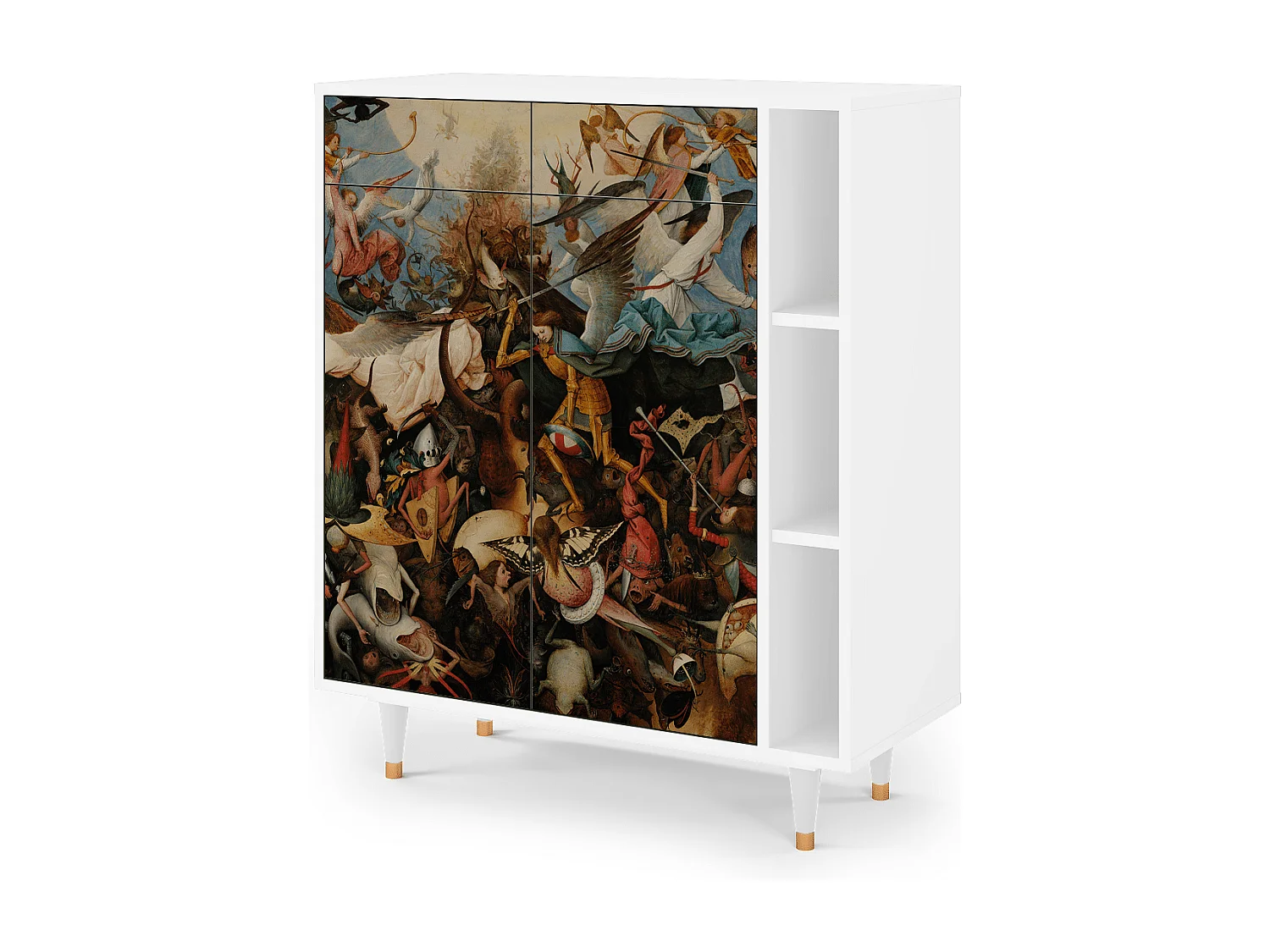 Kredens - 96х110х41 cm - BS6 - The Fall, Biały