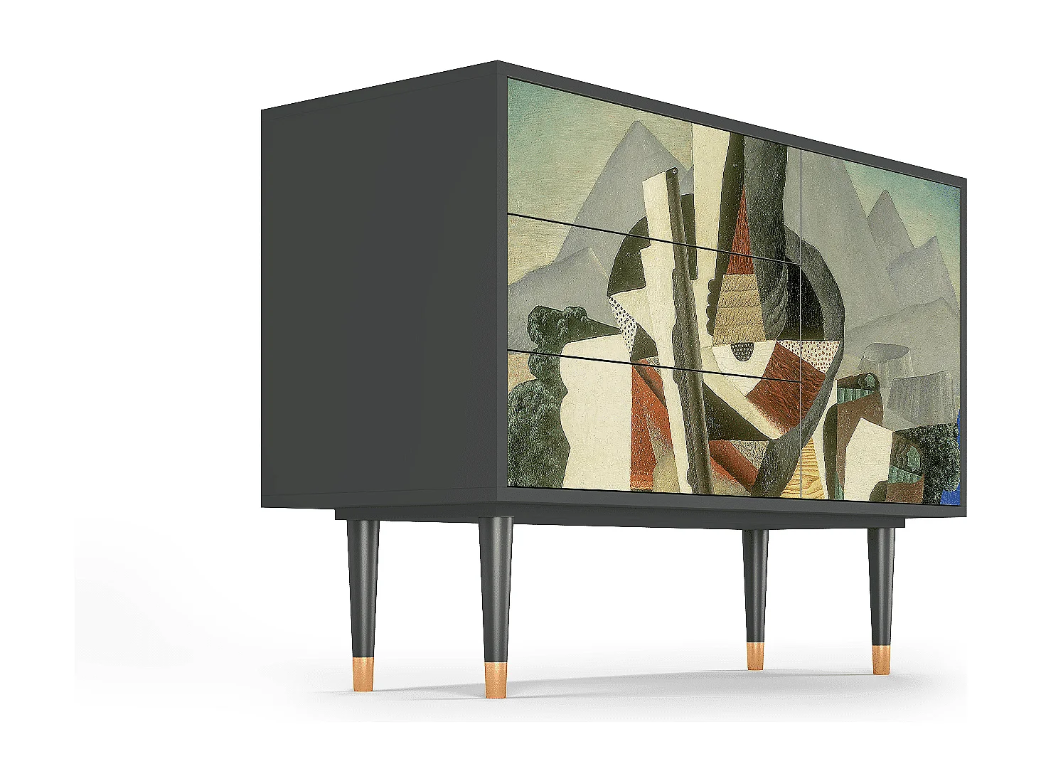 Buffet - 115х84х41 cm - S3 - Nighthawks by Hopper, Anthracite