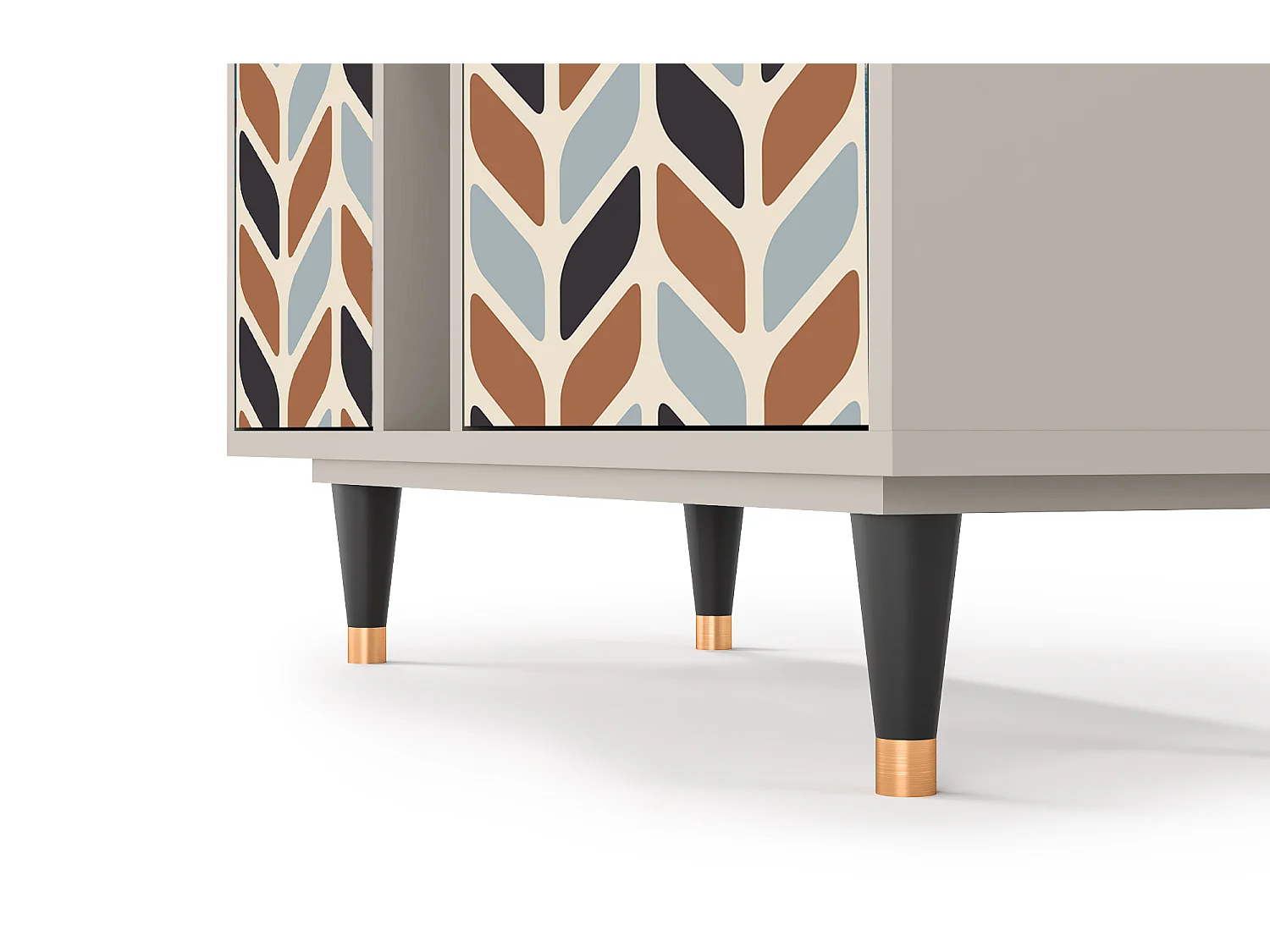 Kredens - 94х96х41 cm - BS5 - Beige Laure, Piaskowy