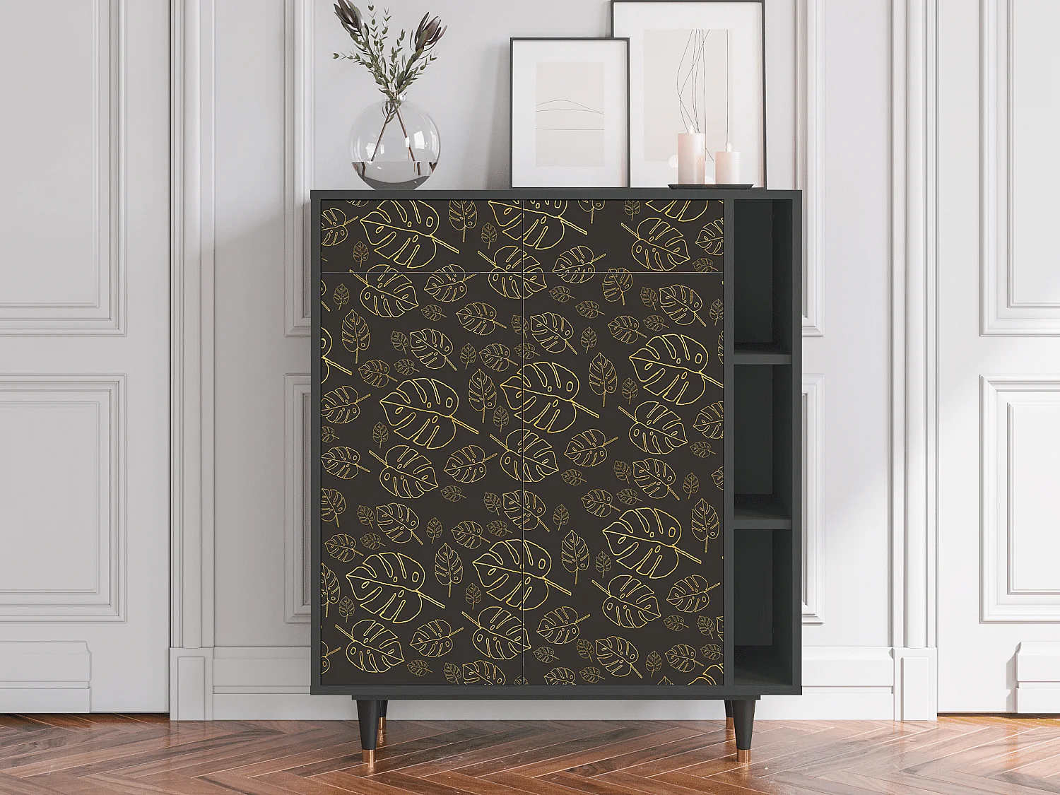 Buffet - 96х110х41 cm - BS6 - Fall Of The Leaves, Anthracite
