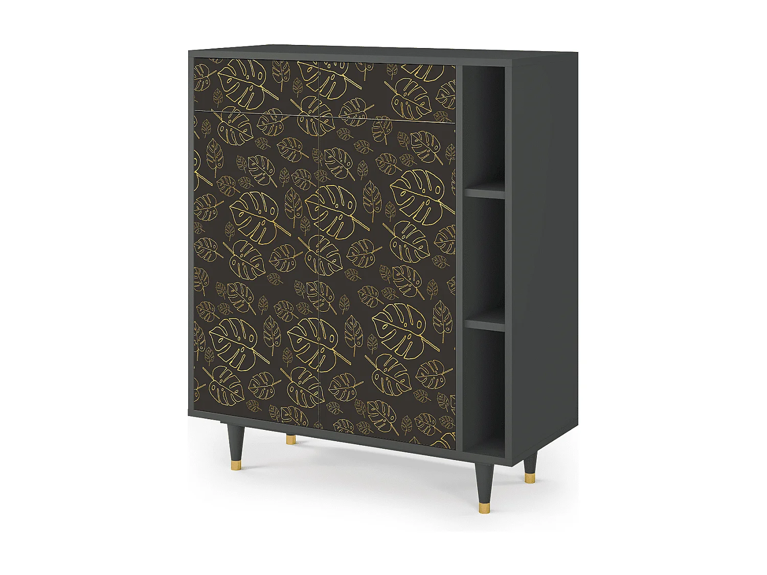 Buffet - 96х110х41 cm - BS6 - Fall Of The Leaves, Anthracite