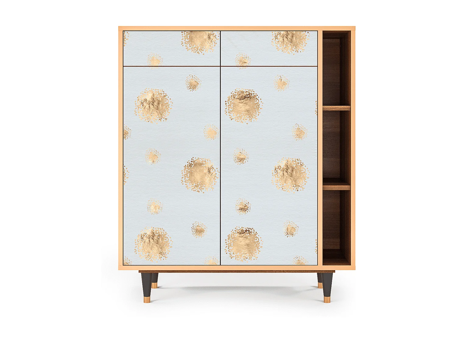 Credenza - 96х110х41 cm - BS6 - Sky Latte, Noce