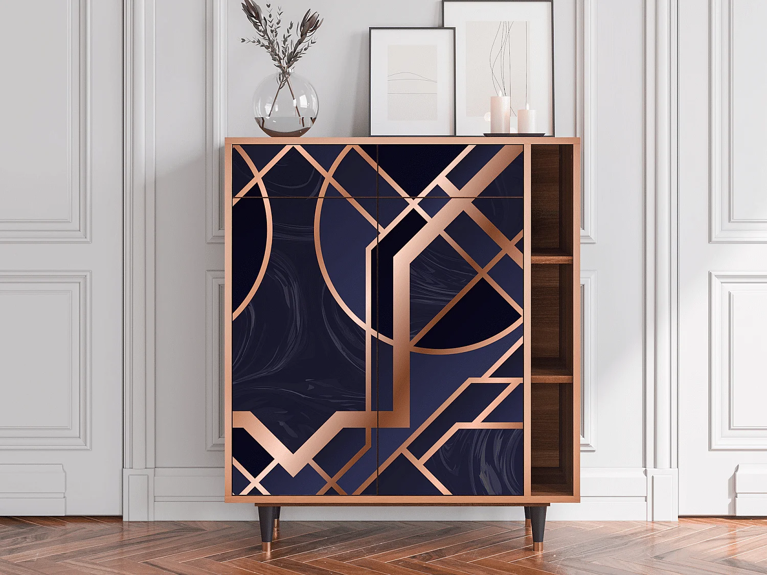 Buffet - 96х110х41 cm - BS6 - Purple Temple, Noyer