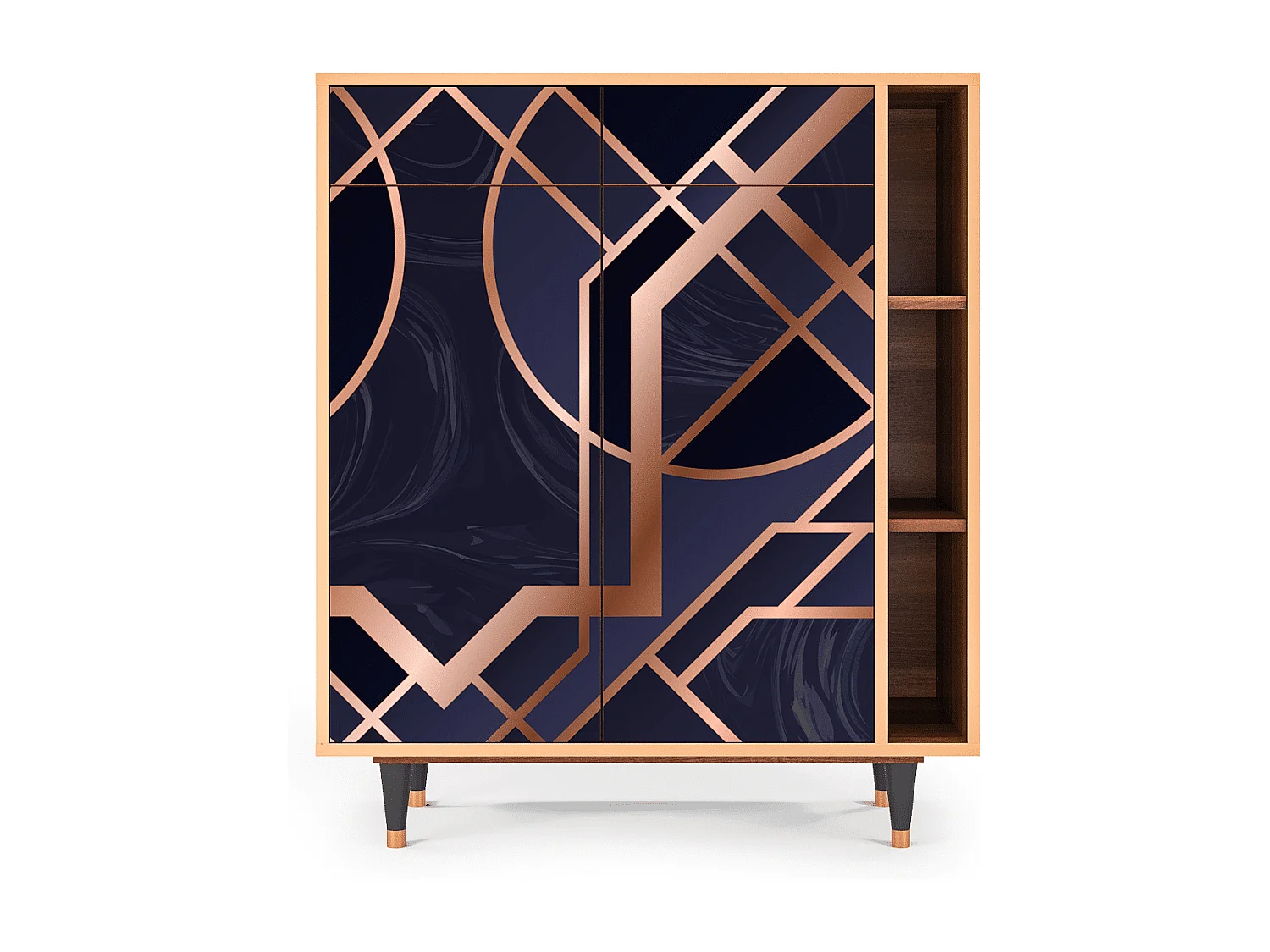 Credenza - 96х110х41 cm - BS6 - Purple Temple, Noce