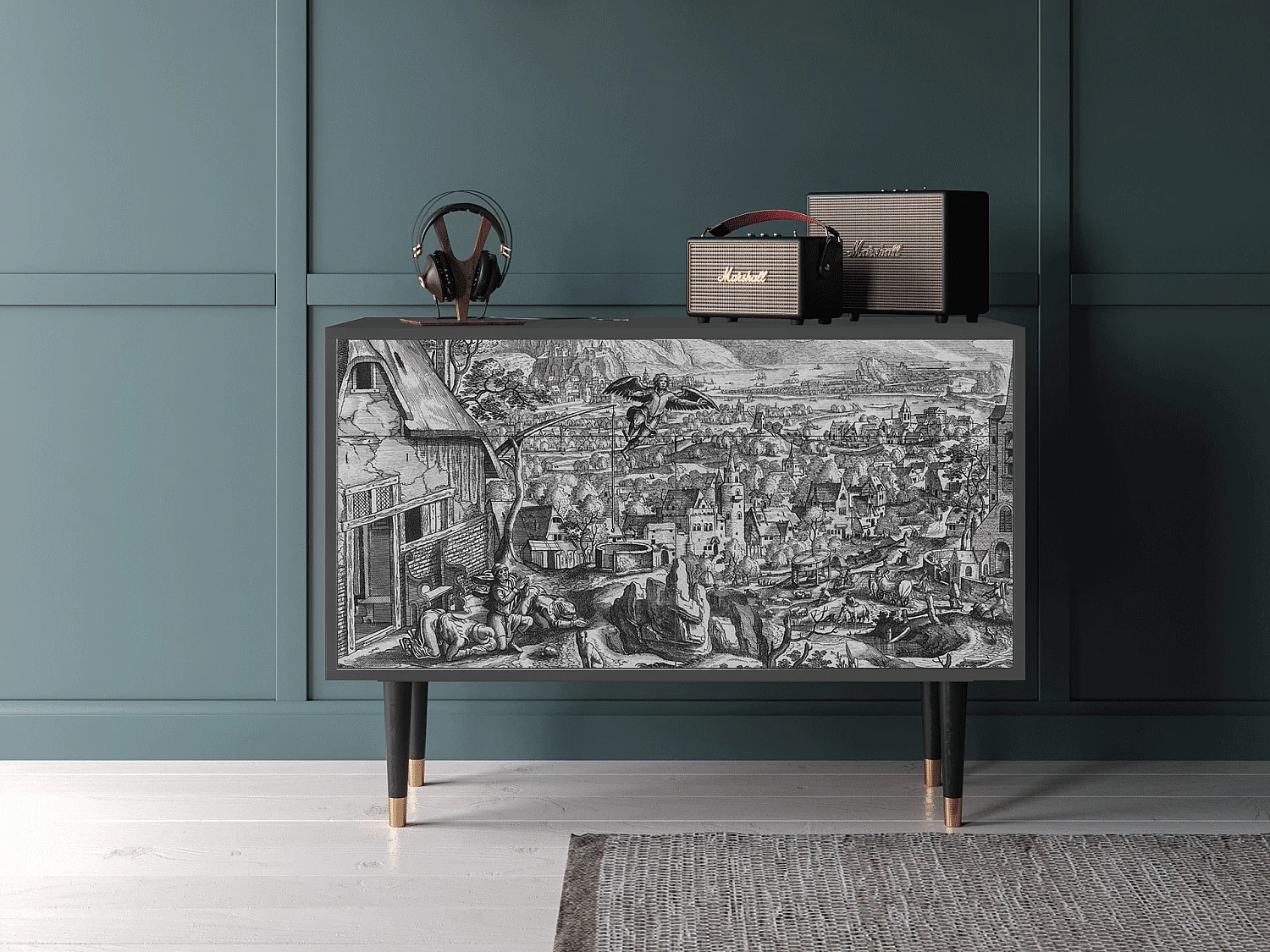 Dressoir - 115x85x48 cm - BS4 - Departure, Antraciet