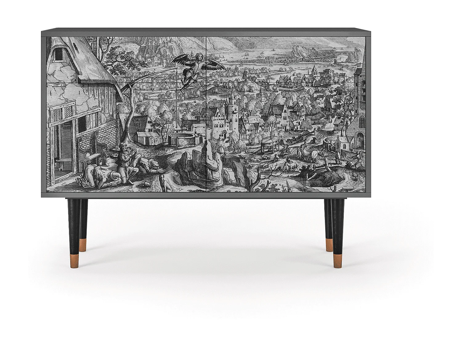 Dressoir - 115x85x48 cm - BS4 - Departure, Antraciet