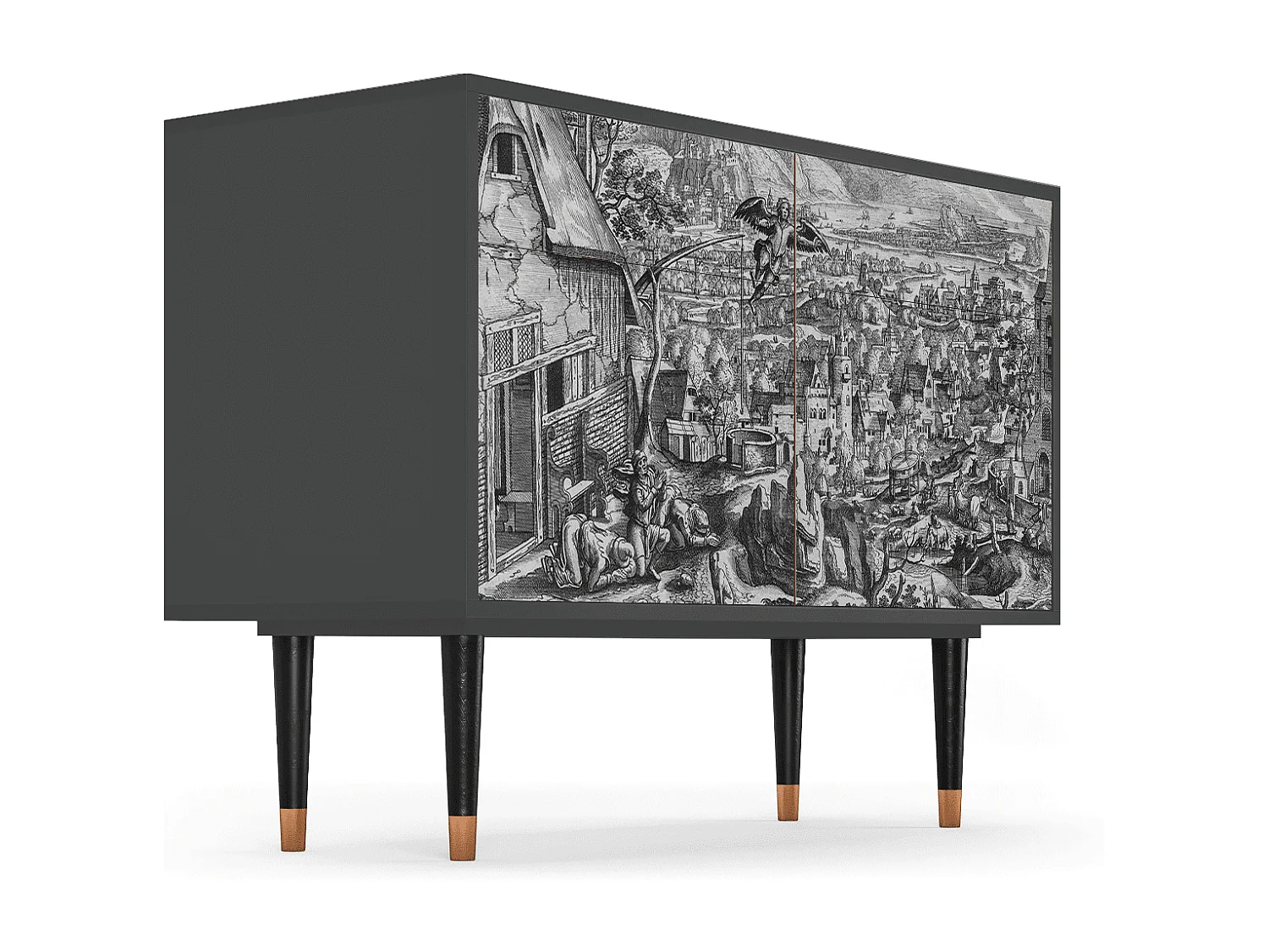 Dressoir - 115x85x48 cm - BS4 - Departure, Antraciet