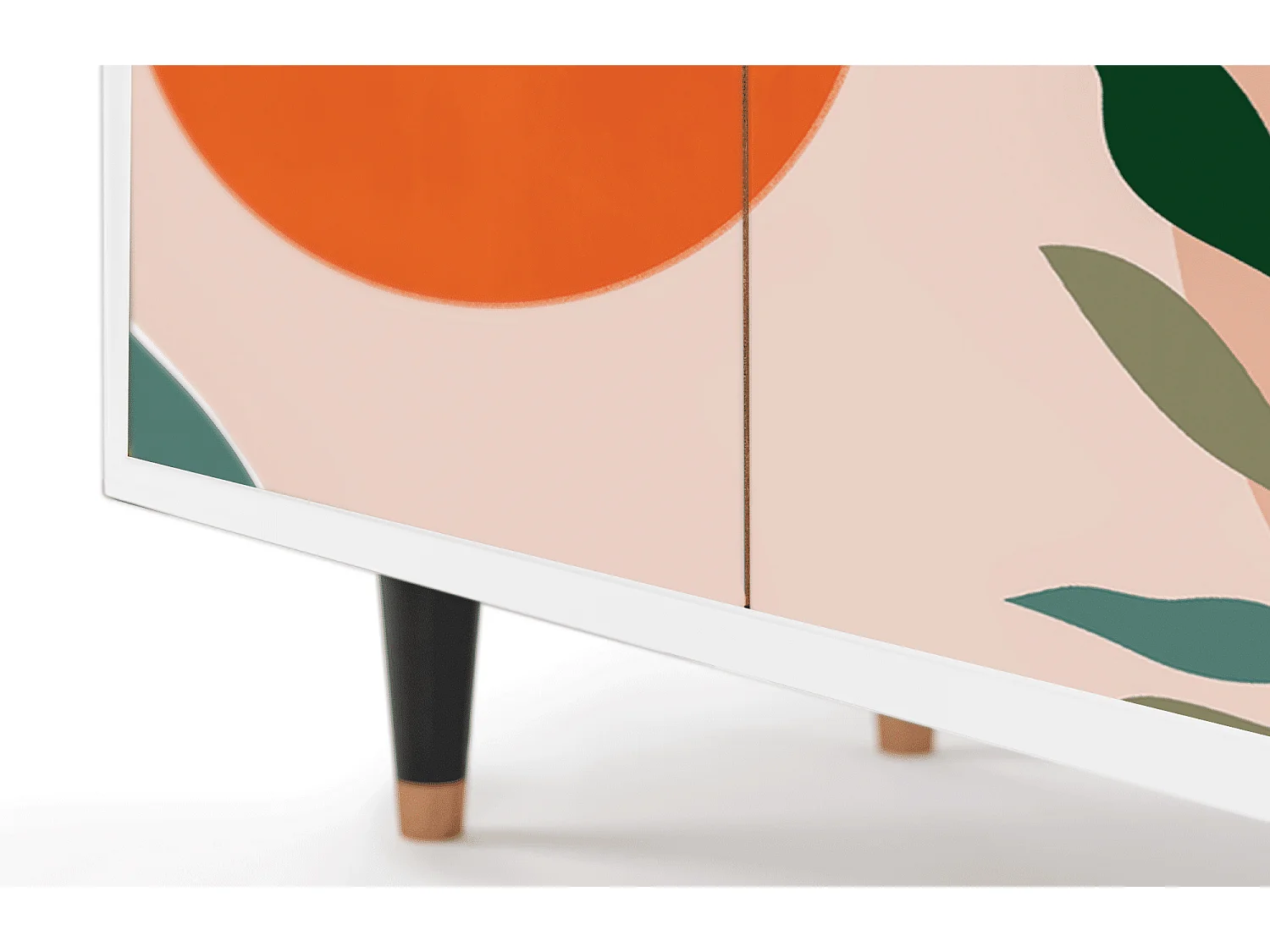 Kredens - 94x96x48 cm - BS3 - Artwork, Biały