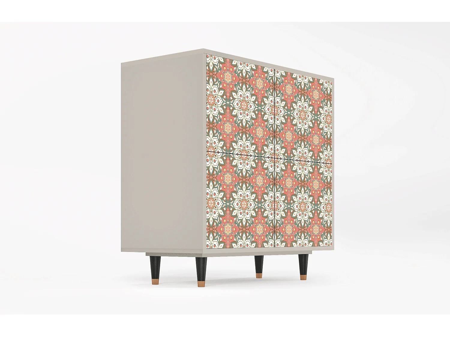 Kredens - 94x96x48 cm - BS3 - Peach Grove, Piaskowy