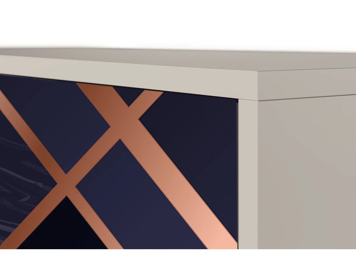 Kredens - 115х84х41 cm - S3 - Purple Temple, Piaskowy