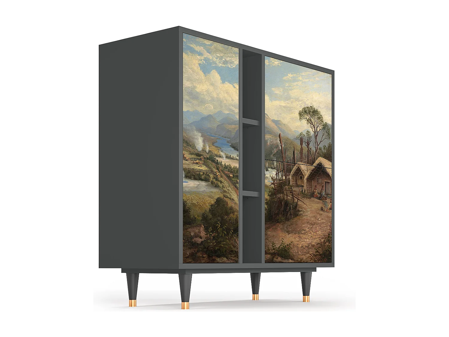Credenza - 94х96х41 cm - BS5 - View Across the Plains , Antracite